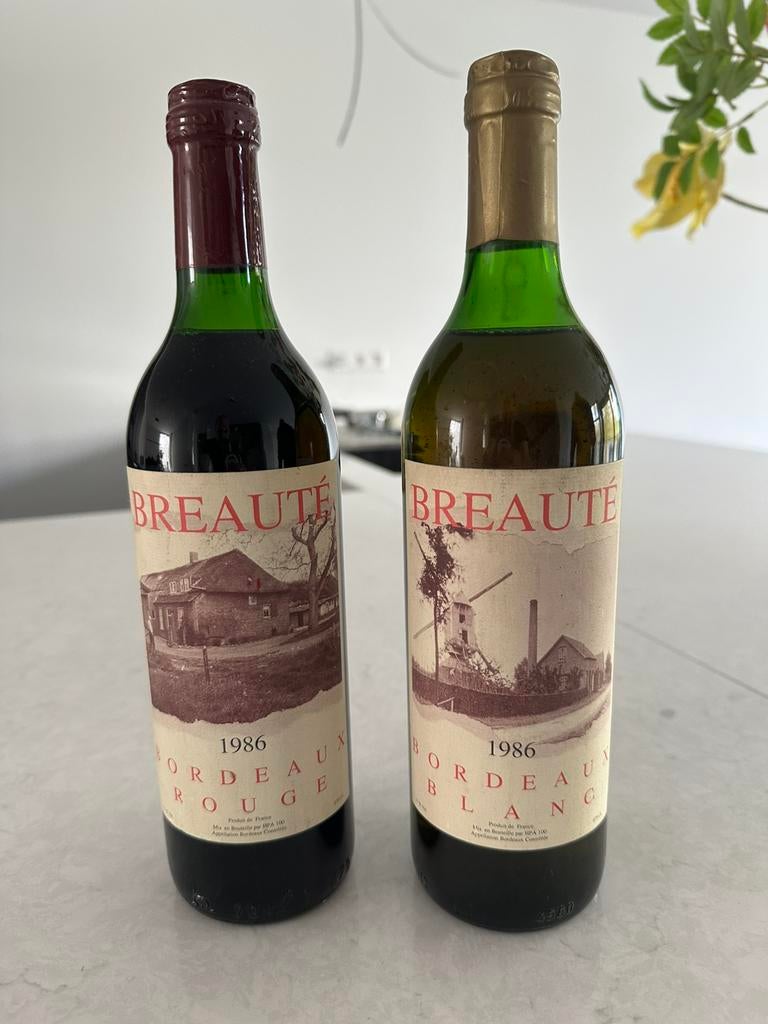 Wijn Breaute 1986 uit Vught, Ophalen of Verzenden, Zo goed als nieuw, Frankrijk, Rode wijn