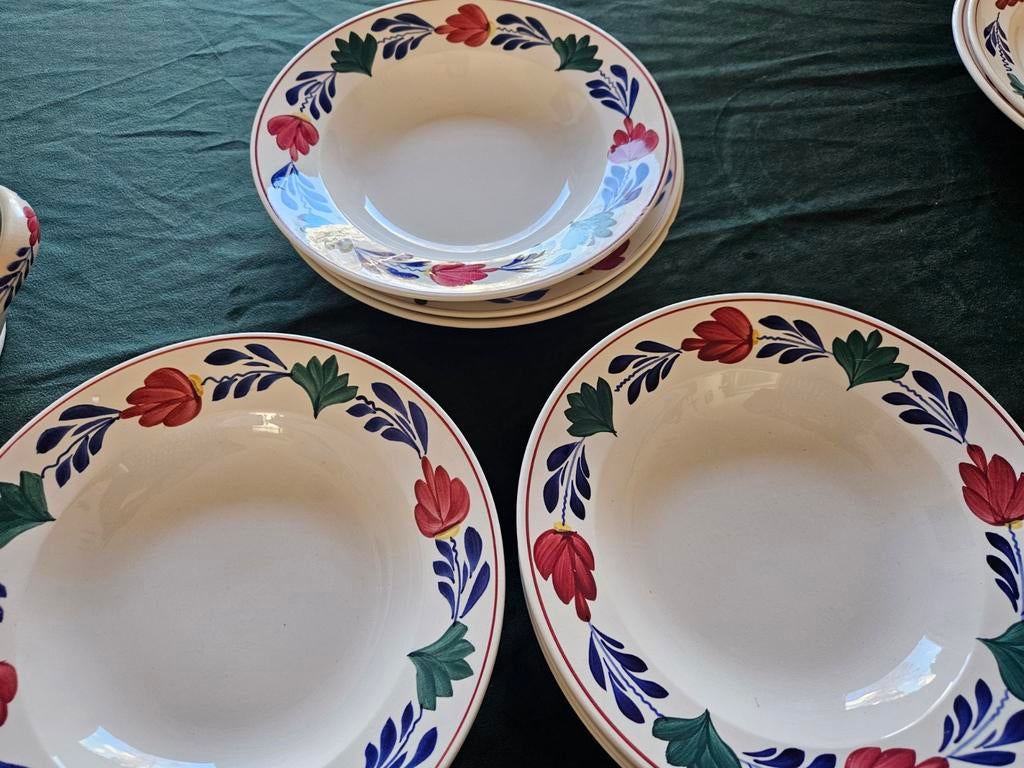 Boerenbont servies diverse, Gebruikt, Ophalen of Verzenden, Bord(en), Aardewerk