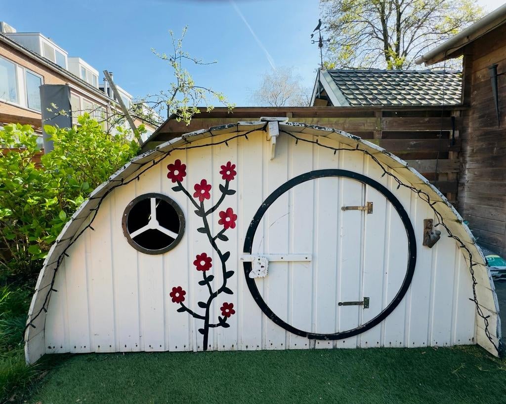 Uniek Hobbit Kinder Speelhuisje incl. Tafel & Stoeltjes, Ophalen of Verzenden