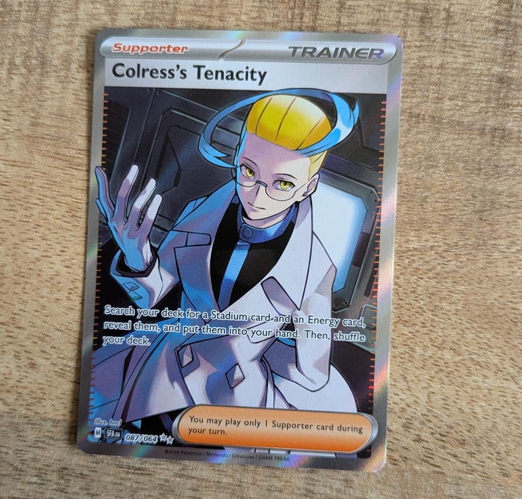 Pokémon TCG: Colress's Tenacity Trainer Kaart (087/064), Ophalen of Verzenden, Zo goed als nieuw, Losse kaart