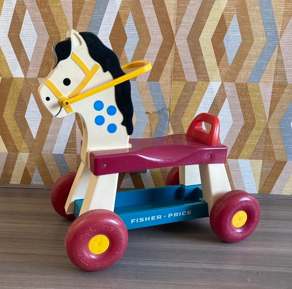 Vintage Fisher Price loopfietsje 1976, Gebruikt, Overige typen, Ophalen of Verzenden, Nvt