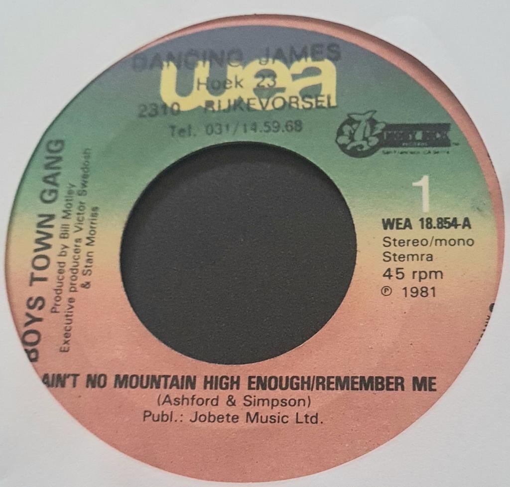 BOYS TOWN GANG  - AIN'T NO MOUNTAIN HIGH ENOUGH, Ophalen of Verzenden, Gebruikt, Pop