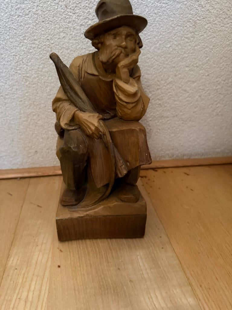 Beeldje van visser keramiek, Ophalen of Verzenden, Gebruikt, Overige typen