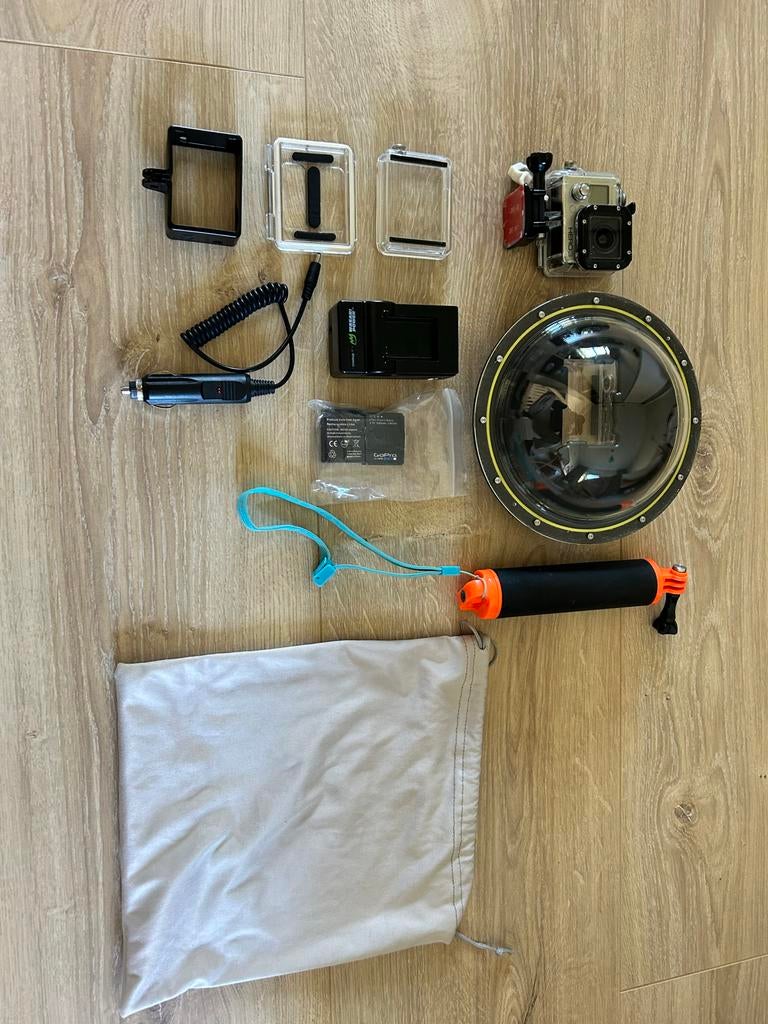 GoPro Hero 3 met uitgebreide accessoires set, Ophalen of Verzenden, Gebruikt, GoPro