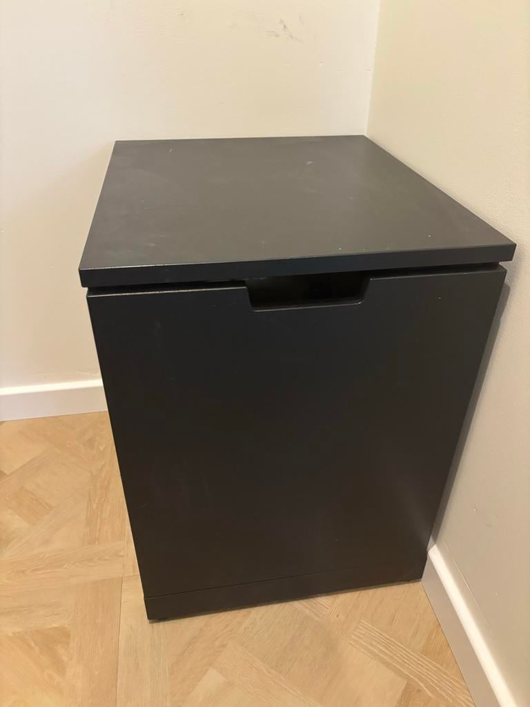 Ikea Nordli ladekast antraciet, Minder dan 50 cm, Gebruikt, 1 of 2 laden, Ophalen of Verzenden