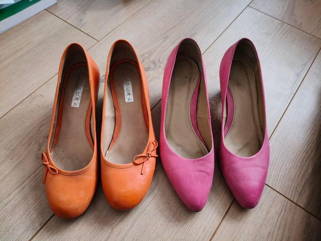 Leren pumps, maat 37, Kleding | Dames, Schoenen, Ophalen, Pumps, Zo goed als nieuw, Mezura