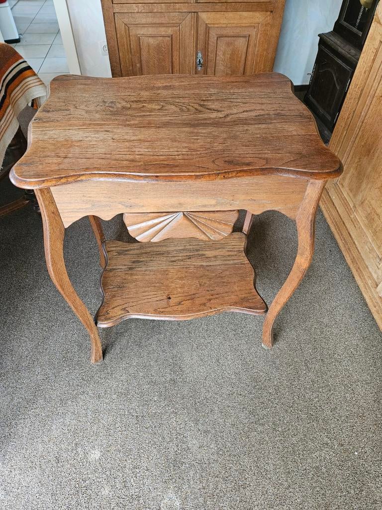 Antieke eiken naaitafel Louis XV stijl, Antiek en Kunst, Antiek | Meubels | Tafels, Ophalen