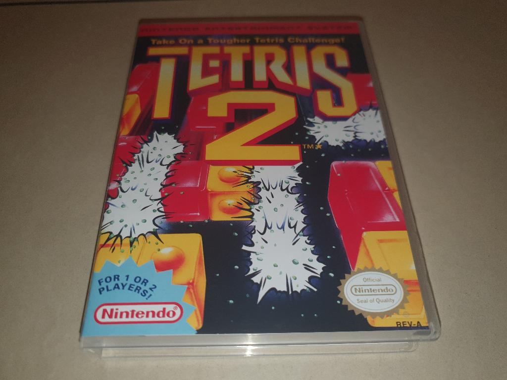 Tetris 2 NES Game Case, Spelcomputers en Games, Games | Nintendo NES, Puzzel en Educatief, Verzenden, 1 speler, Zo goed als nieuw