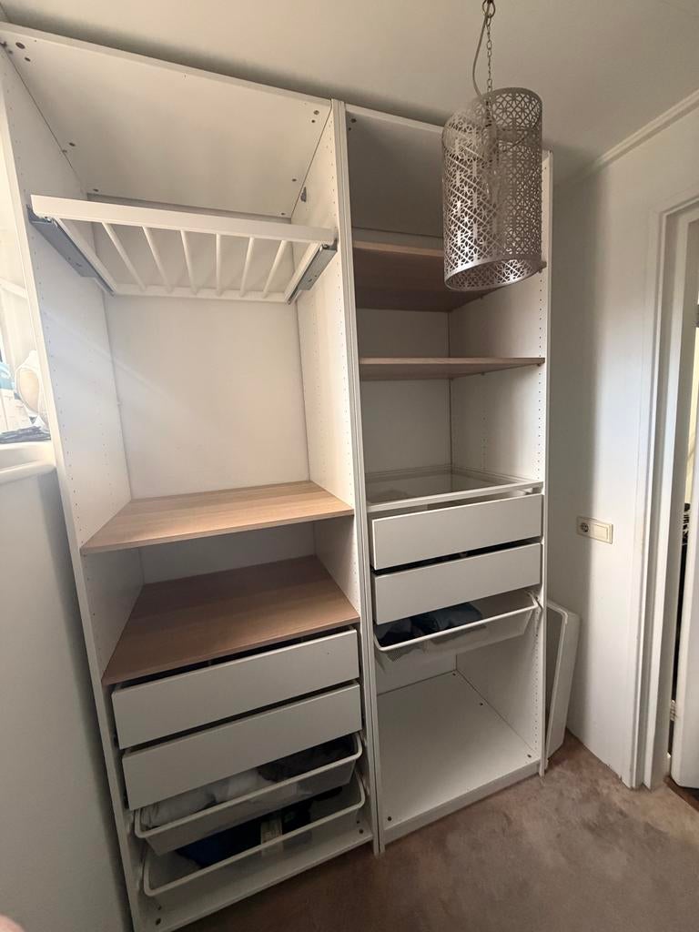 Pax kast 2x (75x58x236), Ophalen, Gebruikt, 100 tot 150 cm, 200 cm of meer