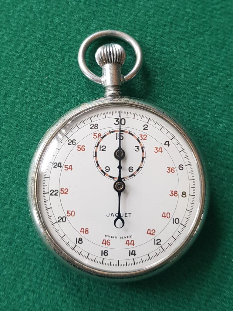 Jaren 50/60 Zwitsers stopwatch (zie foto's), Ophalen of Verzenden
