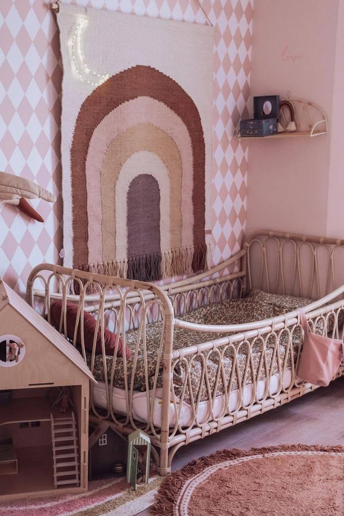 Liefste rotan bedje., Ophalen, Zo goed als nieuw, 140 tot 160 cm, 70 tot 85 cm