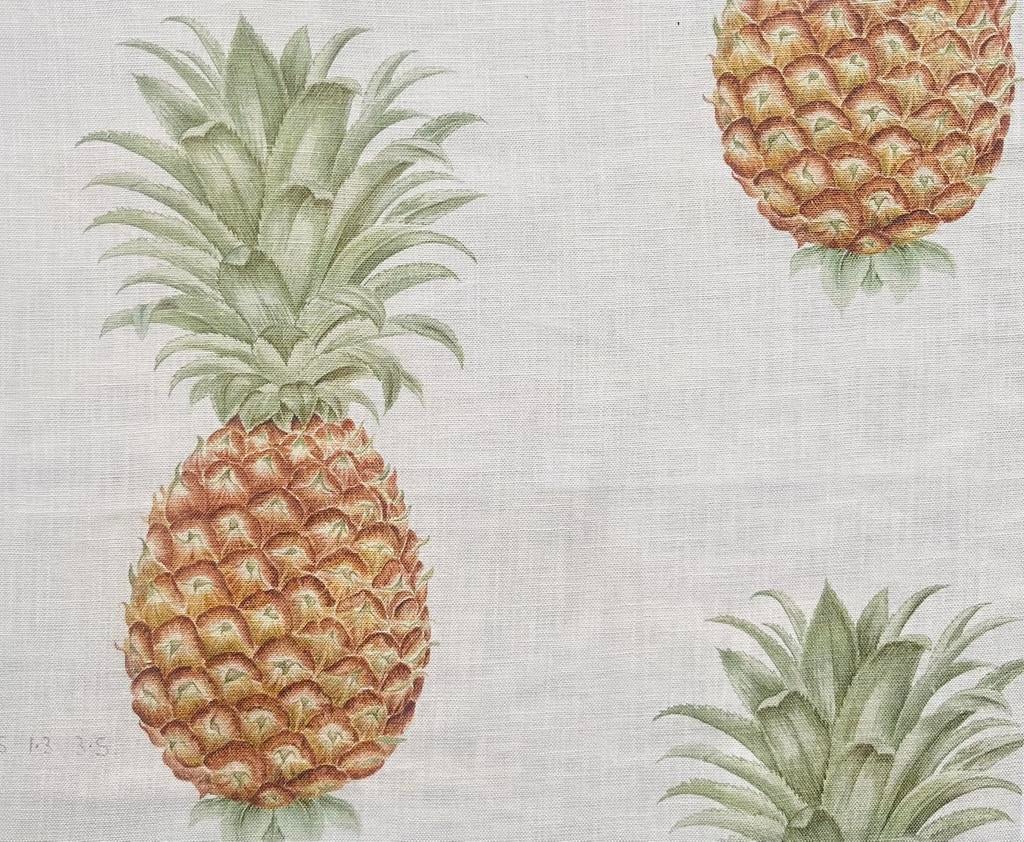 ‘PINEAPPLE ROYAL’ by ‘SANDERSON’, Ophalen of Verzenden, Linnen, 30 tot 200 cm, 120 cm of meer