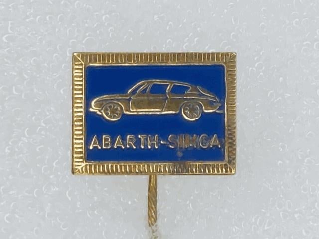 SP1939 Speldje Abarth-Simca blauw, Ophalen of Verzenden, Gebruikt, Overige onderwerpen