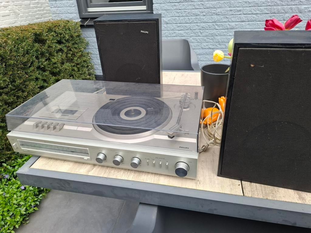 Philips stereo met platenspeler en cassettedeck, Audio, Tv en Foto, Stereo-sets, Ophalen