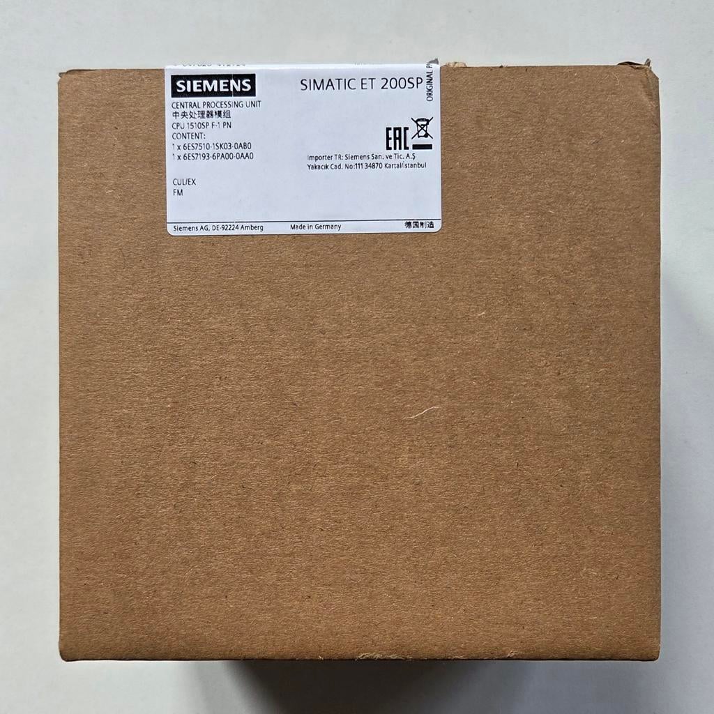 Nieuw Siemens S7-1510SP F-1 PN FailSafe PLC (Factory sealed), Ophalen of Verzenden