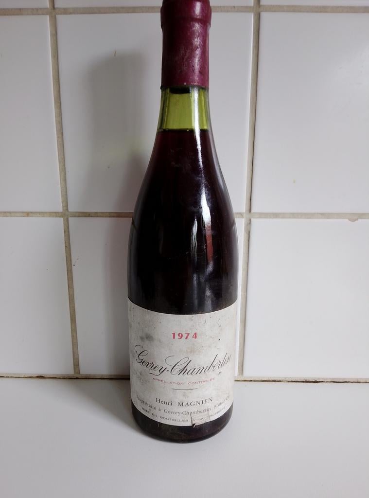 Gevrey-Chambertin Henri Magnien 1974, Verzamelen, Ophalen, Rode wijn