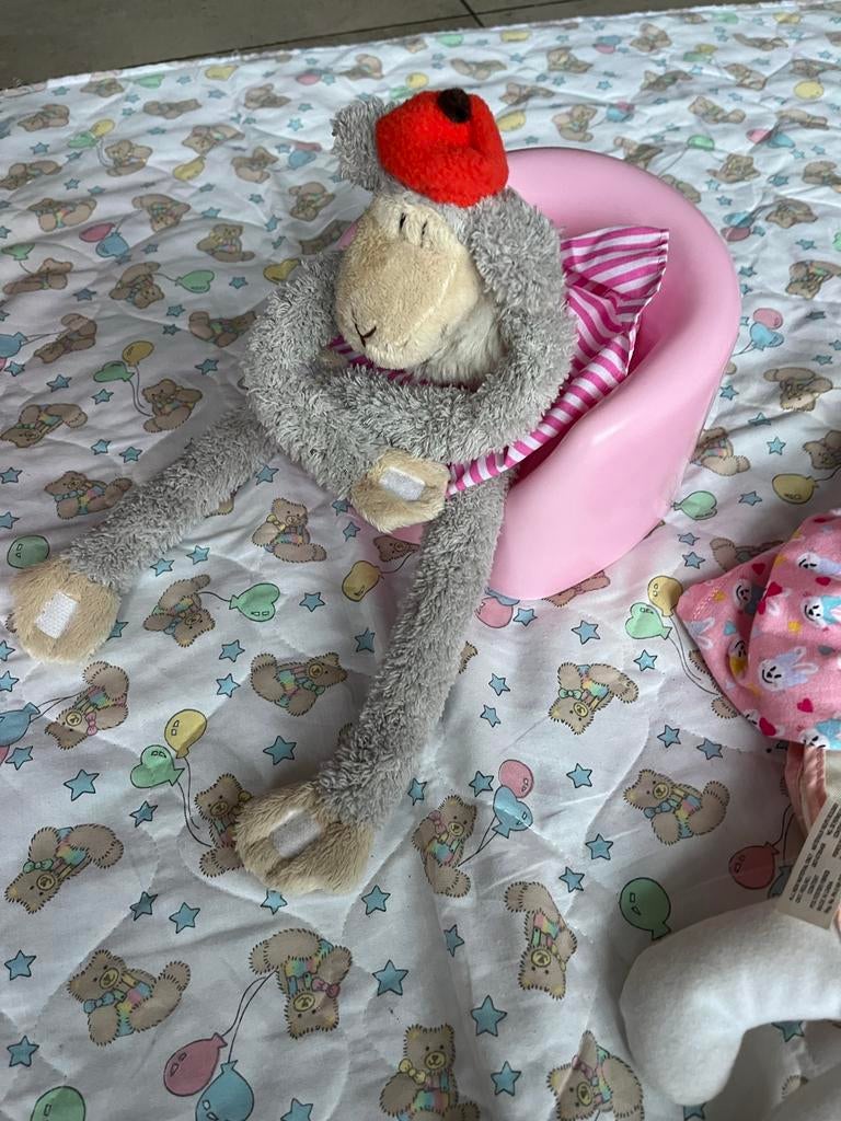 Baby Born meisje met bad spullen, Kinderen en Baby's, Speelgoed | Poppen, Ophalen of Verzenden, Gebruikt, Babypop