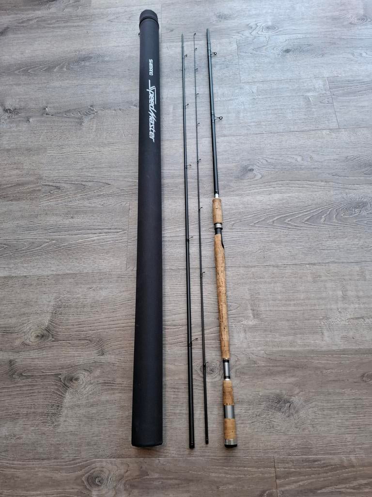 Shimano match 390, Watersport en Boten, Ophalen of Verzenden, Zo goed als nieuw, Werphengel