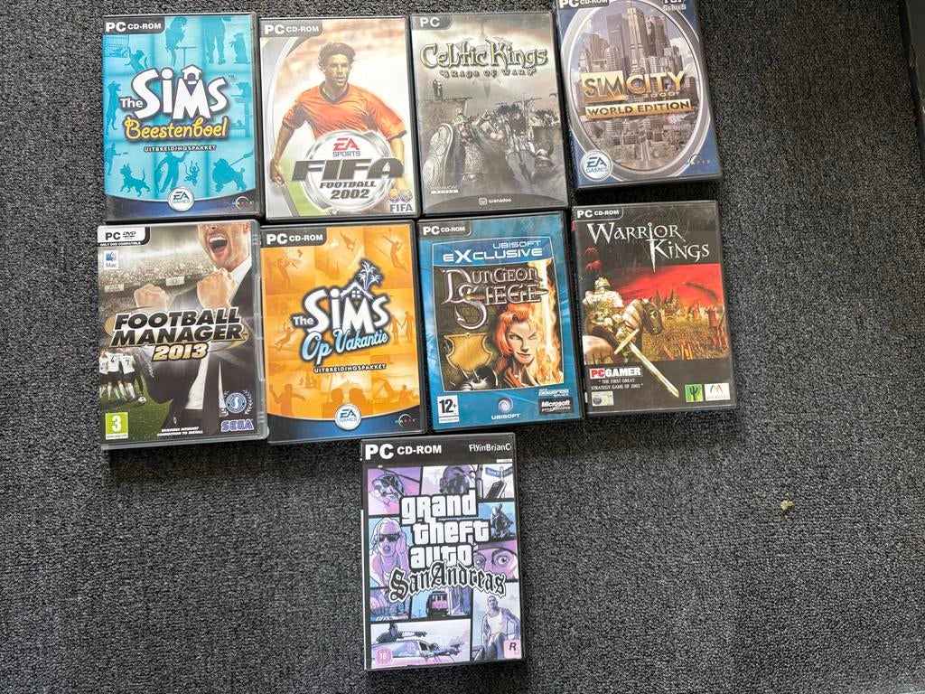 Diverse PC-games: The Sims, Fifa, GTA, Sim City & meer!, Spelcomputers en Games, Gebruikt, Vanaf 18 jaar, Overige genres, 1 speler