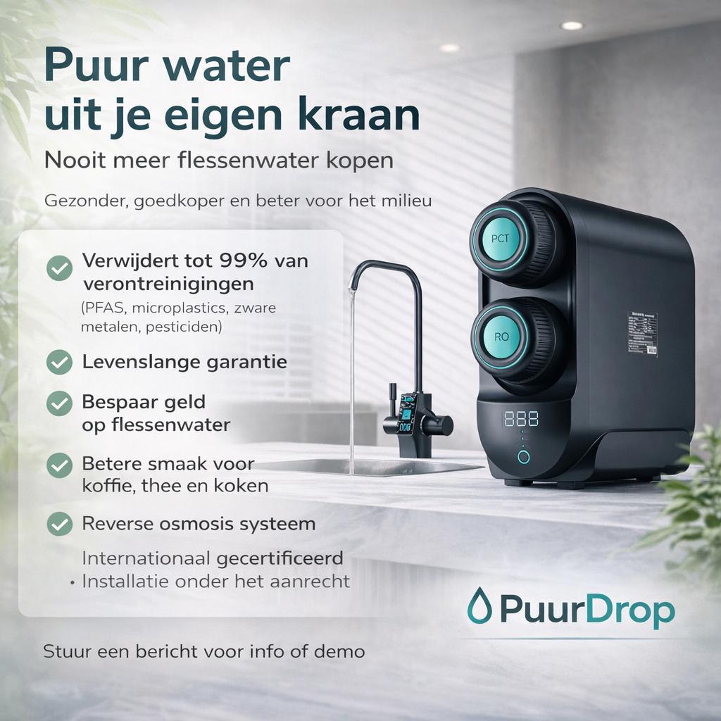 PuurDrop Hydriva | Omgekeerde Osmose Systeem Premium, Ophalen, Nieuw