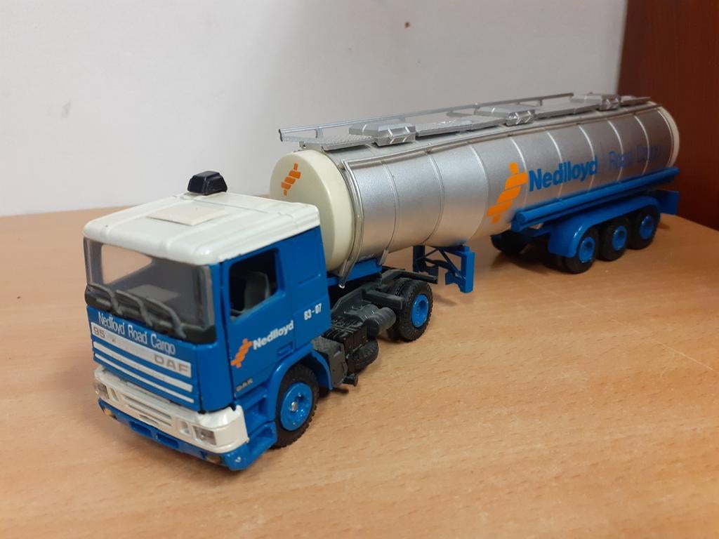 Daf 95 Nedlloyd Tanker Tekno 1:50, Ophalen of Verzenden, Zo goed als nieuw, Bus of Vrachtwagen, Tekno