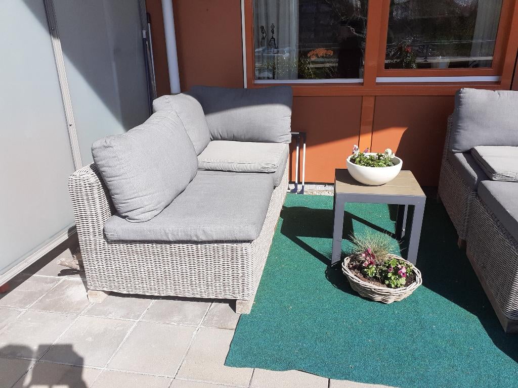 Bankstel voor buiten., Ophalen, Kunststof, Gebruikt, 6 zitplaatsen