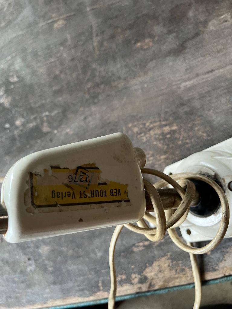 Vintage DDR Werkplaatslamp Atelierlamp, Ophalen, Gebruikt, Vintage Werkplaats Industrieel Mancave, 50 tot 75 cm