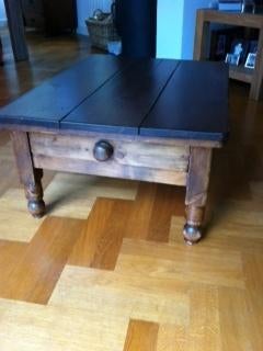 Vintage grenen antieke tafel, Ophalen