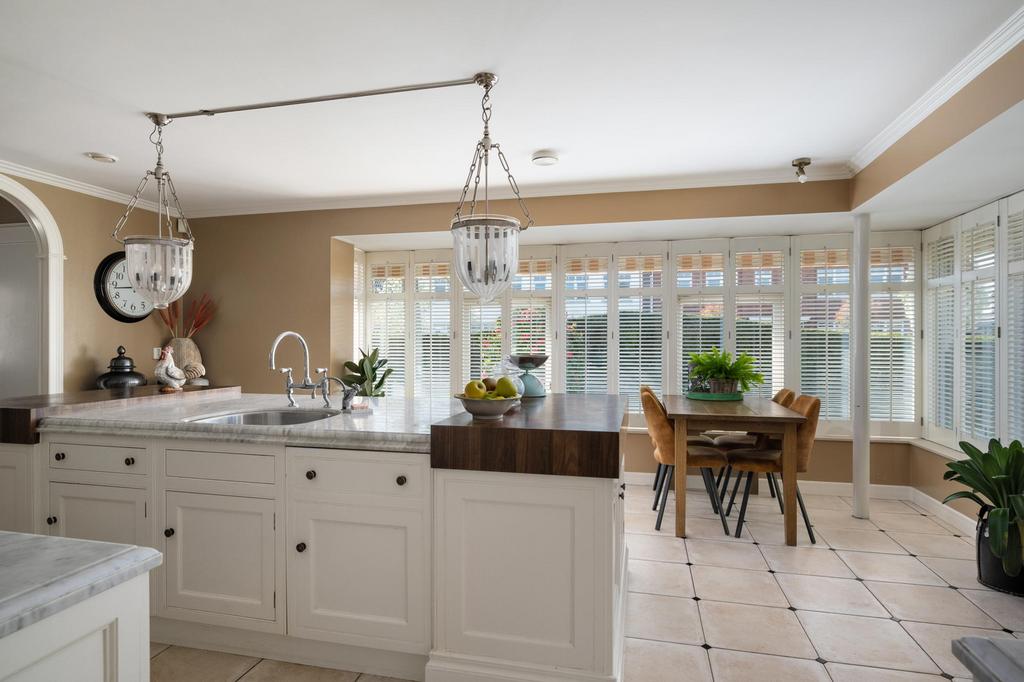 Landelijke keuken | marmer blad kookeiland | ZONDER FORNUIS, Ophalen, Gebruikt, Wit, Overige typen