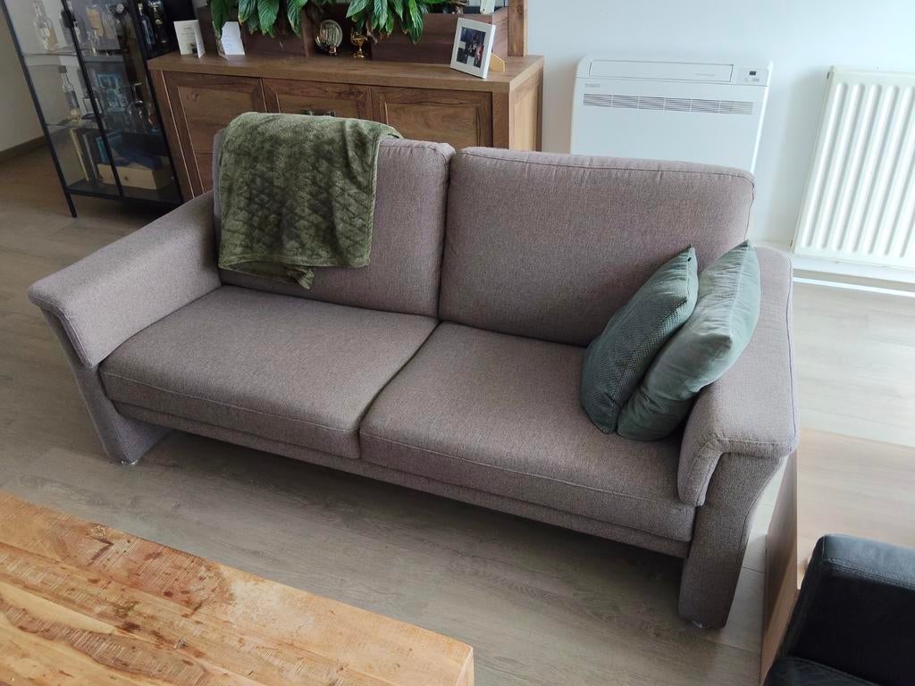 Grijze bank, 3-zitter, Ophalen, Gebruikt, 150 tot 200 cm, Driepersoons