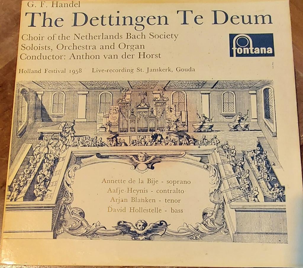 Handel - The Dettingen Te Deum - Fontana LP, Ophalen of Verzenden