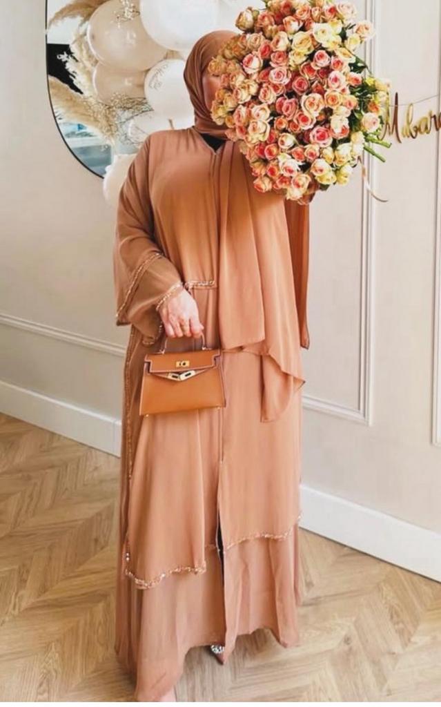 Luxe kaftan Caftan dubai maat l/xl, Ophalen of Verzenden, Zo goed als nieuw, Maat 42/44 (L), Overige typen