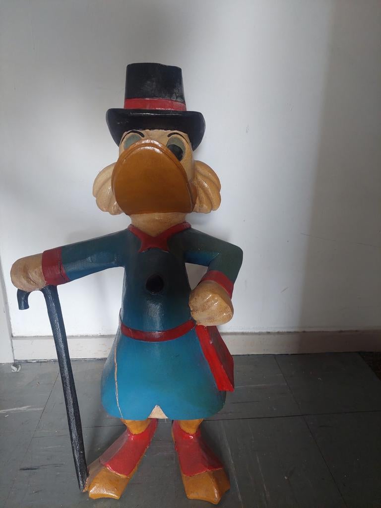 Zwaar Dagobert Duck beeld, Verzamelen, Ophalen, Donald Duck, Beeldje of Figuurtje