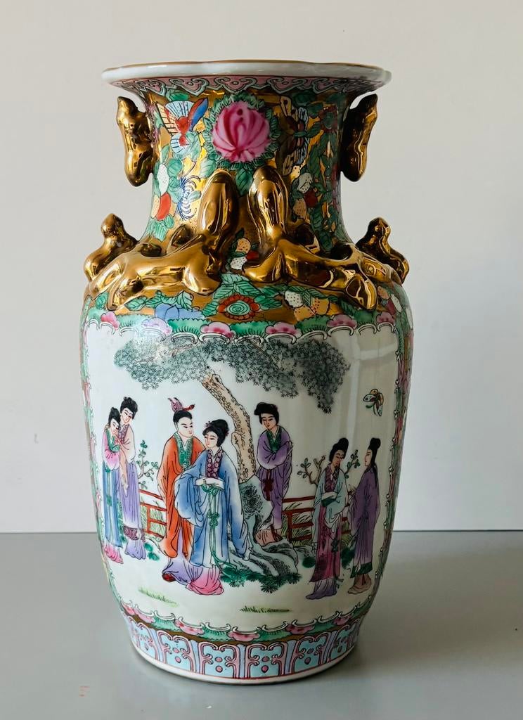 Grote Chinese decoratieve vaas, Ophalen of Verzenden