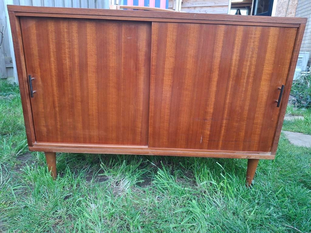 Vintage retro kastje dressoir Deense stijl, Ophalen, Gebruikt, 50 tot 100 cm, 25 tot 50 cm