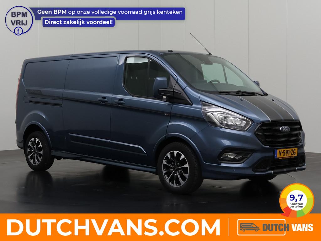 Ford Transit Custom 2.0TDCI 170PK Lang Automaat Sport | Navi, Gebruikt, 4 cilinders, 2159 kg, Zwart