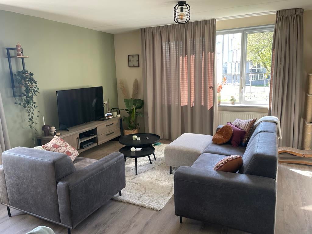 Comfortabele pronto bank pantini met hocker en fauteuil, Huis en Inrichting, Banken | Bankstellen, Gebruikt, Rechte bank, Vierpersoons of meer