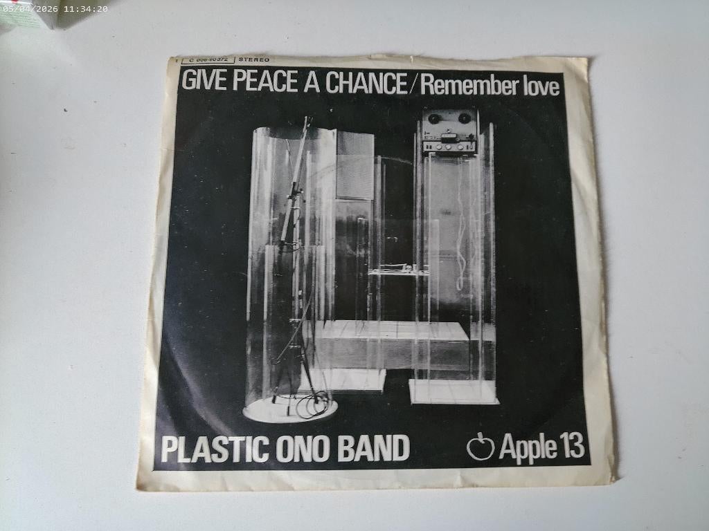 John Lennon ( Beatles ) - Give peace a chance, Cd's en Dvd's, Vinyl Singles, Gebruikt, 7 inch, Single, Ophalen of Verzenden