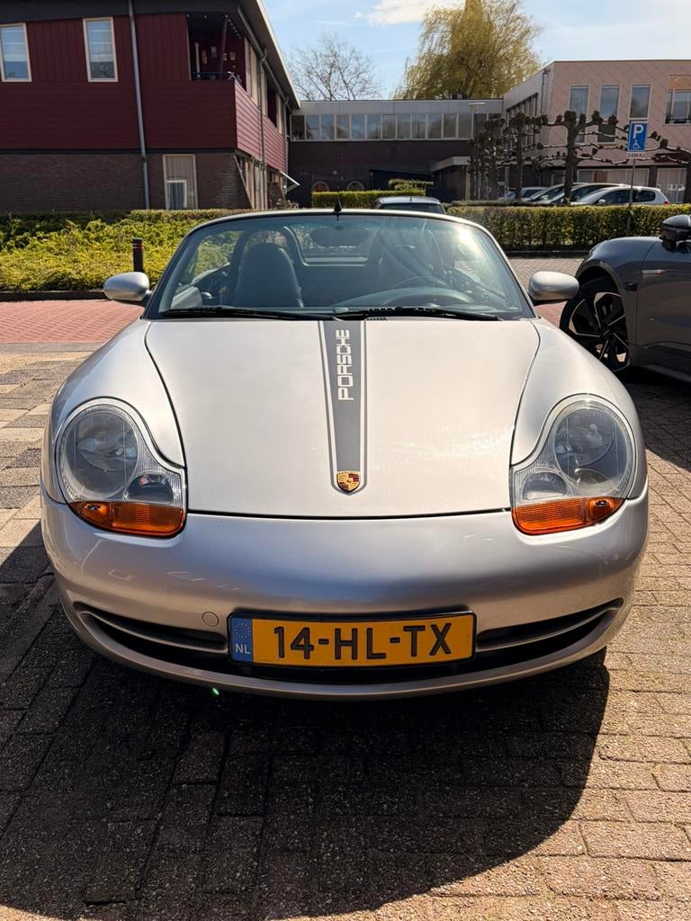 Porsche Boxster 1997 Grijs, Zwart, Cabriolet, Stoelverwarming, Leder