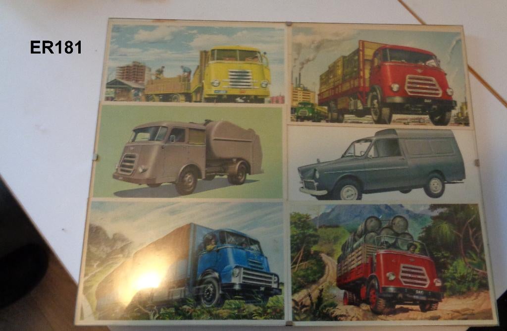 6 daf tekeneningen, Ophalen of Verzenden, 1940 tot 1960, Zo goed als nieuw, Overige onderwerpen