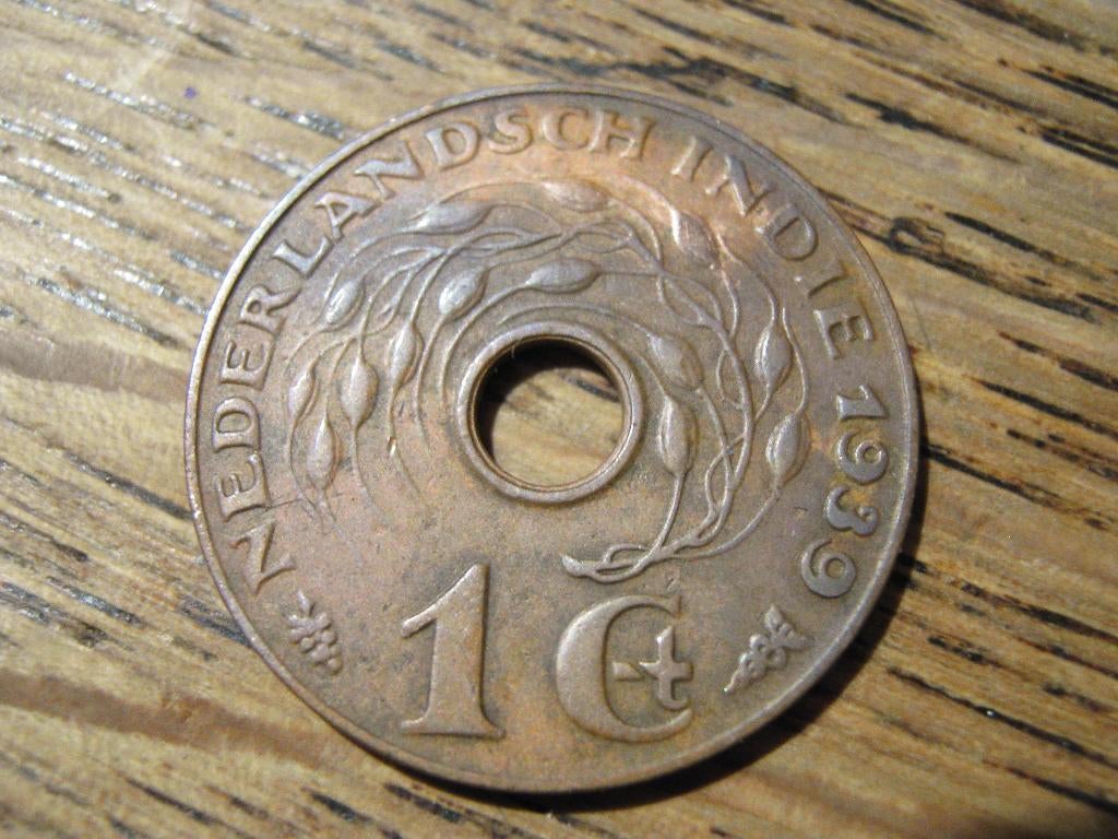 Nederlands Indie 1 Cent 1939 #967, Ophalen of Verzenden, Zuidoost-Azië, Losse munt