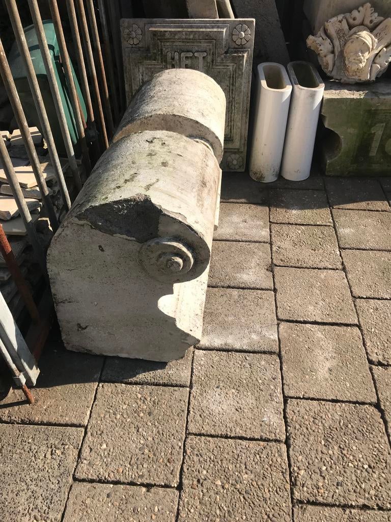 2 gevel ornamenten gevelsteen, Ophalen, Overige materialen, Gebruikt, Blok