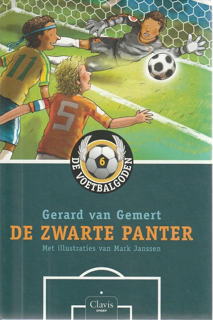 ZWARTE PANTER, DE VOETBALGODEN 6  - Gerard van Gemert, Boeken, Kinderboeken | Jeugd | onder 10 jaar, Gelezen, Fictie algemeen