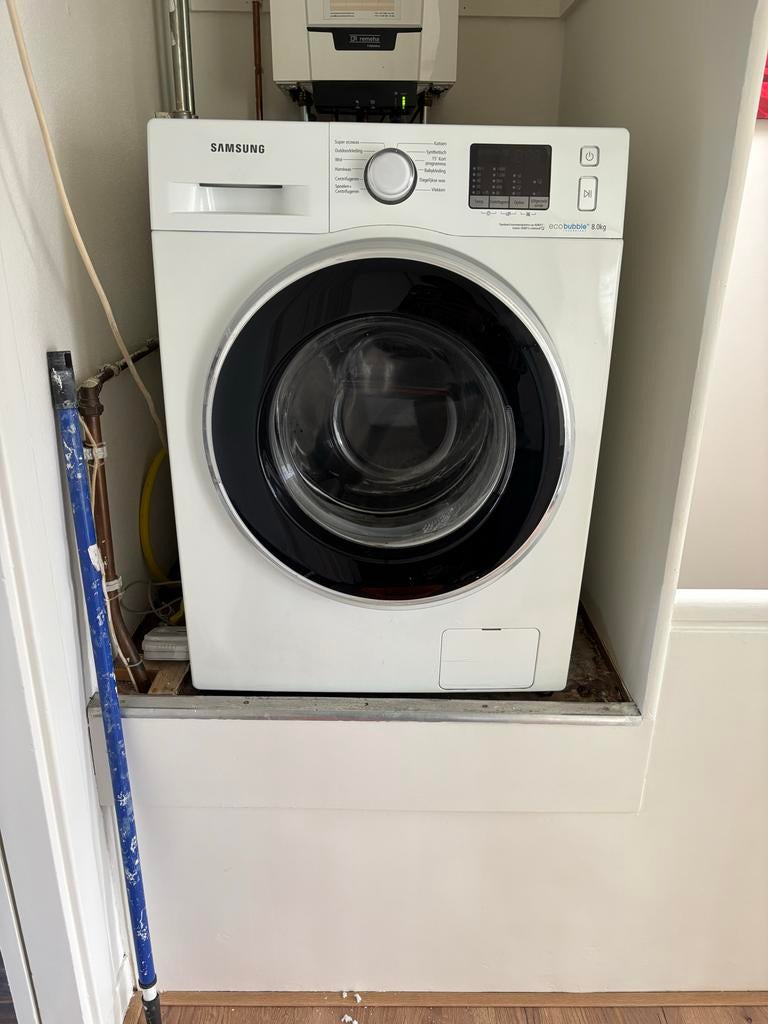 Samsung Eco Bubble wasmachine 8kg, Witgoed en Apparatuur, Wasmachines, Ophalen, 1200 tot 1600 toeren, Gebruikt, 8 tot 10 kg