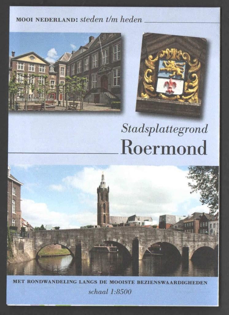 Stadsplattegrond met leuke wandelroute: Roermond, Boeken, Atlassen en Landkaarten, 2000 tot heden, Ophalen of Verzenden, Nederland