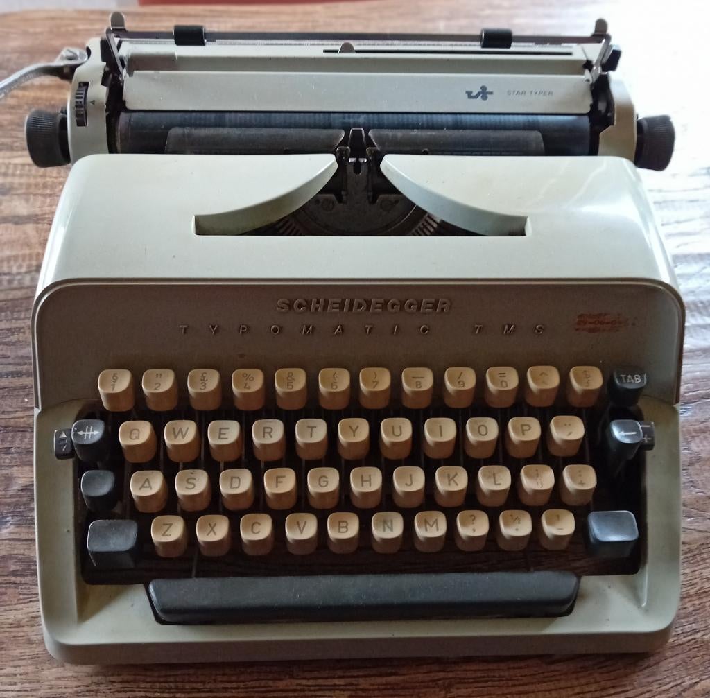 Prachtige vintage Scheidegger typemachine, Ophalen, Overige typen