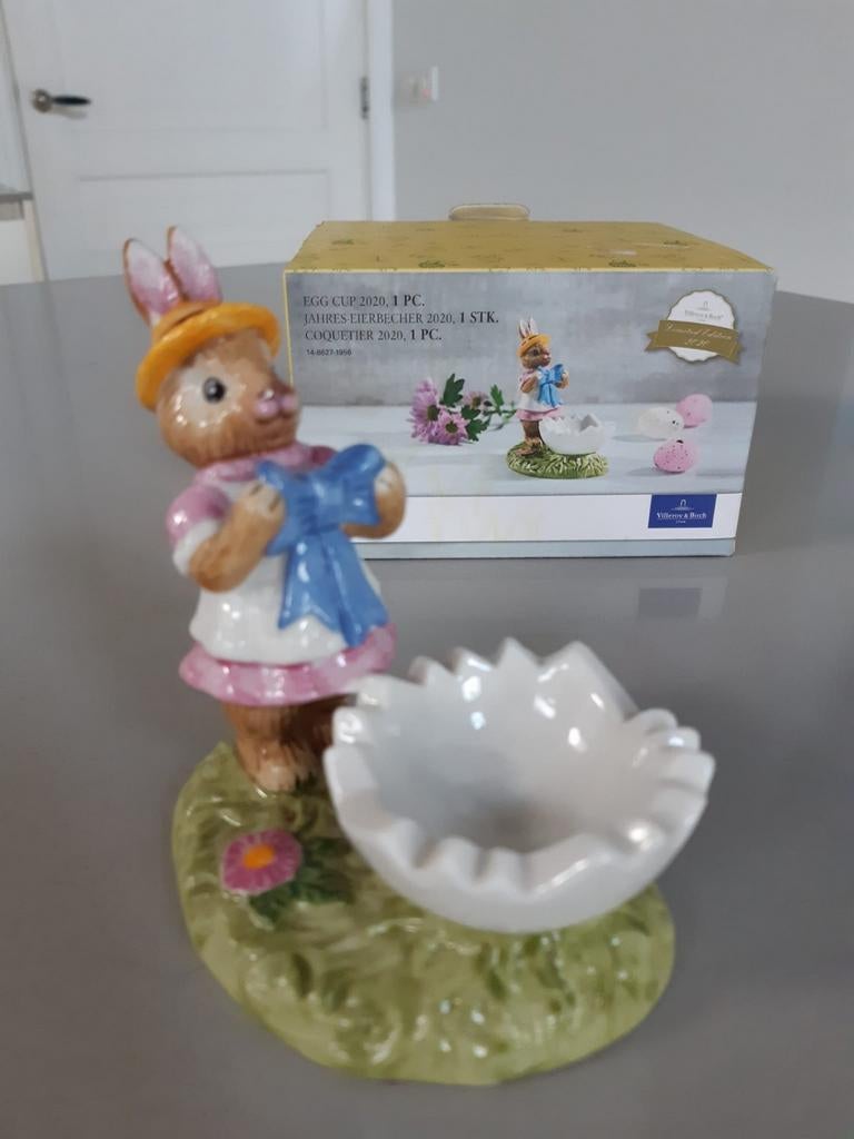 Eierdop Villeroy & Boch Anna Bunny Tales jaareditie 2020, Ophalen of Verzenden, Nieuw