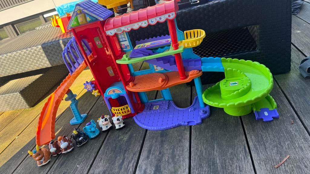 Vtech zoef zoef dierenhotel met diertjes, Ophalen of Verzenden, Gebruikt, Jongen of Meisje