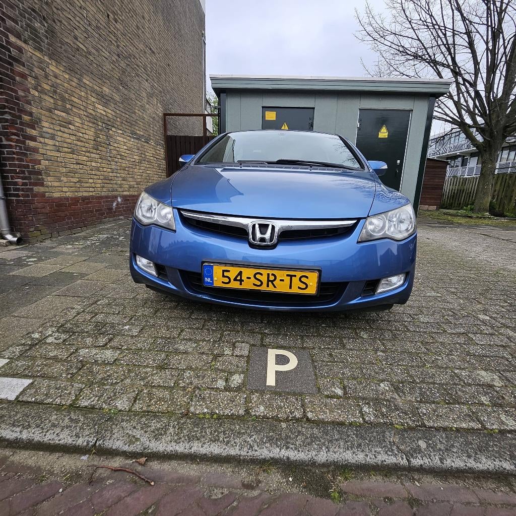 Honda Civic 1.3 Vtec Hybrid 2de eigenaar sinds 2011!!, Auto's, Stof, Blauw, Origineel Nederlands, Grijs