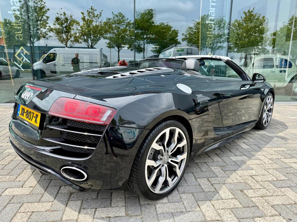 Audi R8 Spyder 5.2 V10 FSI Quattro, 525pk, B&O, Carbon, full, Auto's, Gebruikt, Zwart, Cabriolet, Zwart